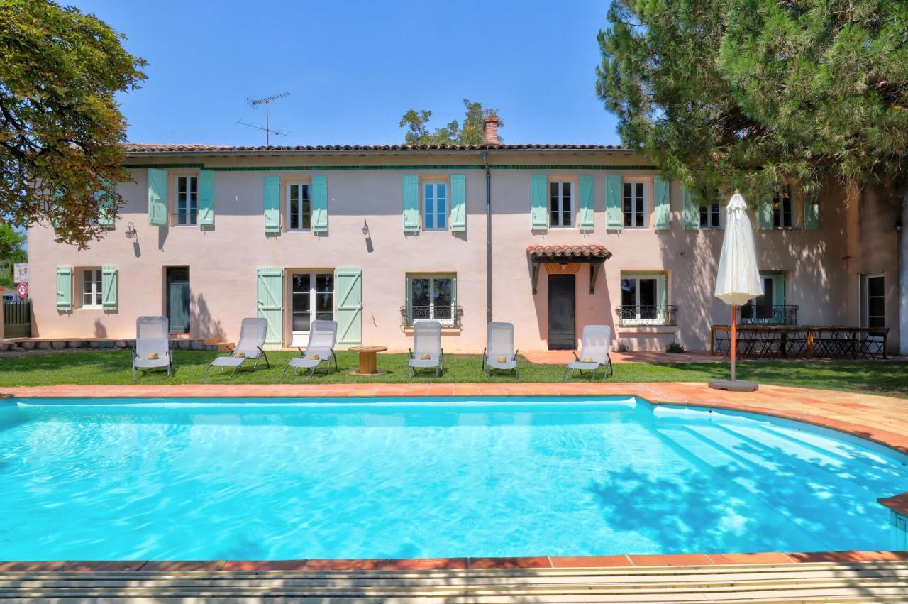 Gîte la grappe Occitane - 14 personnes - piscine privée Ambres Exterior foto